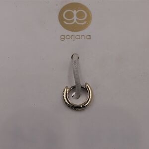 Gorjana 18k Gold Plated Shimmer Single Huggie Earring – Crystal
